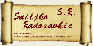 Smiljko Radosavkić vizit kartica